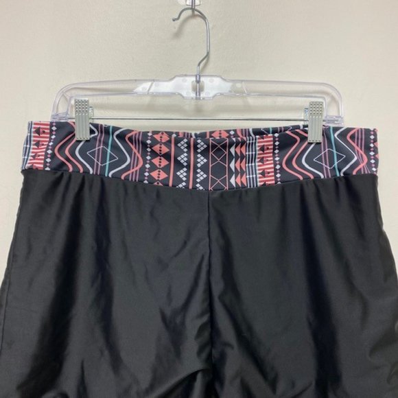 Shein Plus Size Geometric Print Ruched Tankini Top and Swim Shorts, size 3XL - Picture 7 of 11